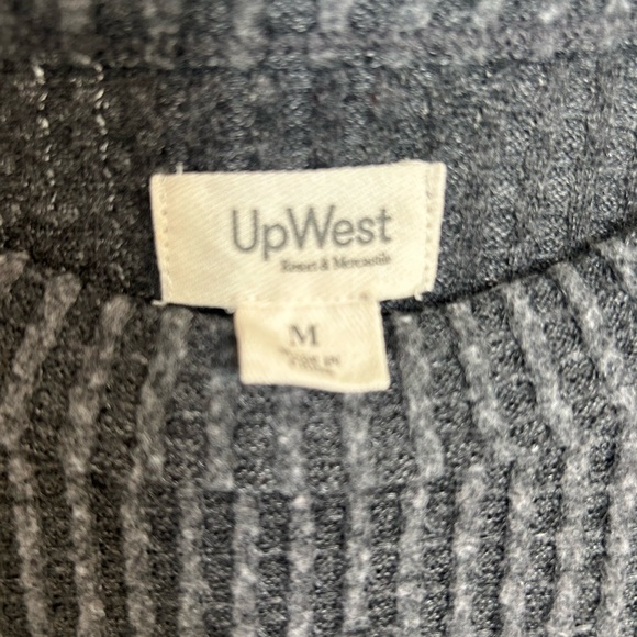 UpWest Charcoal Ribbed Knit Wide Leg Pants & Top Set - Picture 3 of 9